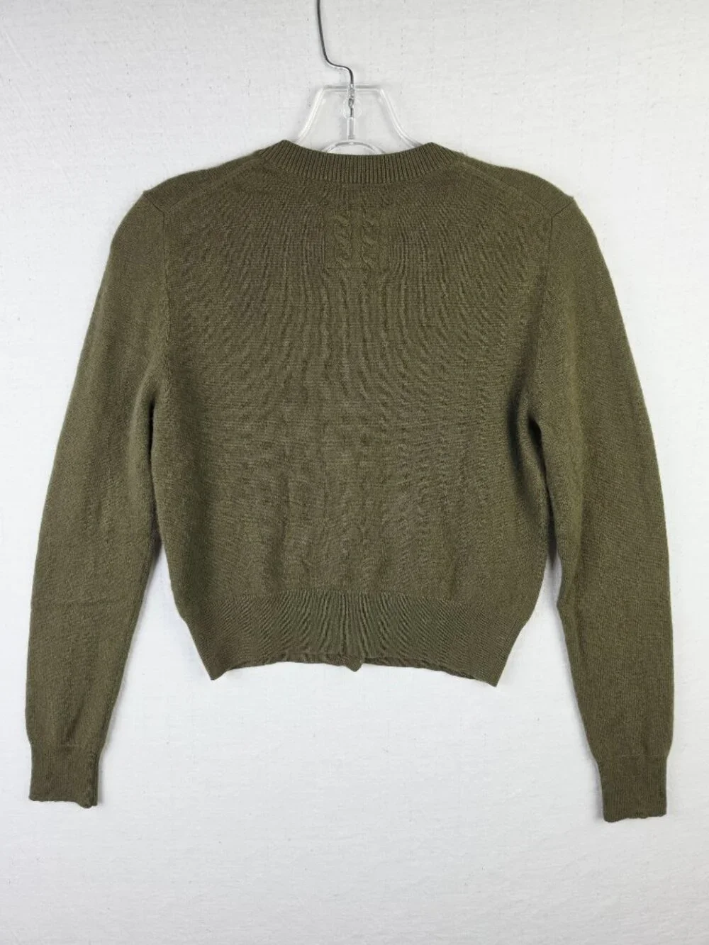 Nili Lotan March Cashmere Cardigan in Dark Moss size S